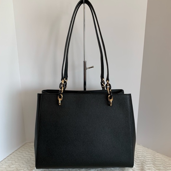 NWT MK Black leather Sofia large tote bag MSRP$428 - Picture 2 of 7